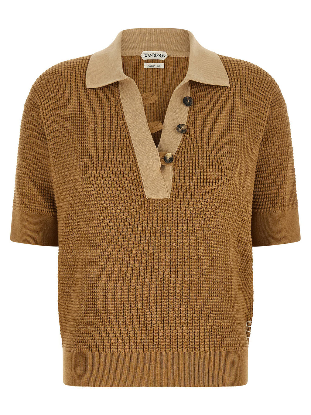 J.w.anderson Waffle Stitch Polo Shirt