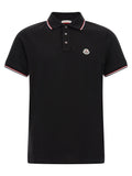 Moncler Tricolor Trim Polo Shirt