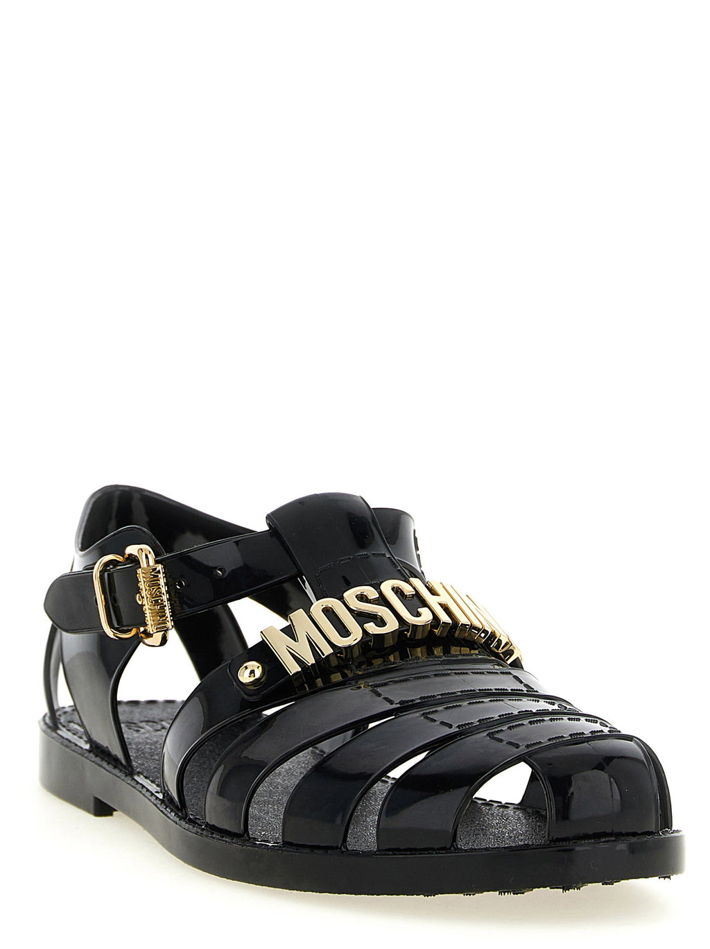 Moschino Jelly Sandals With Lettering Logo