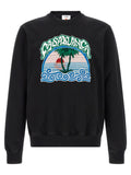 Casablanca Palm Tree Emblem Embroidered Sweatshirt