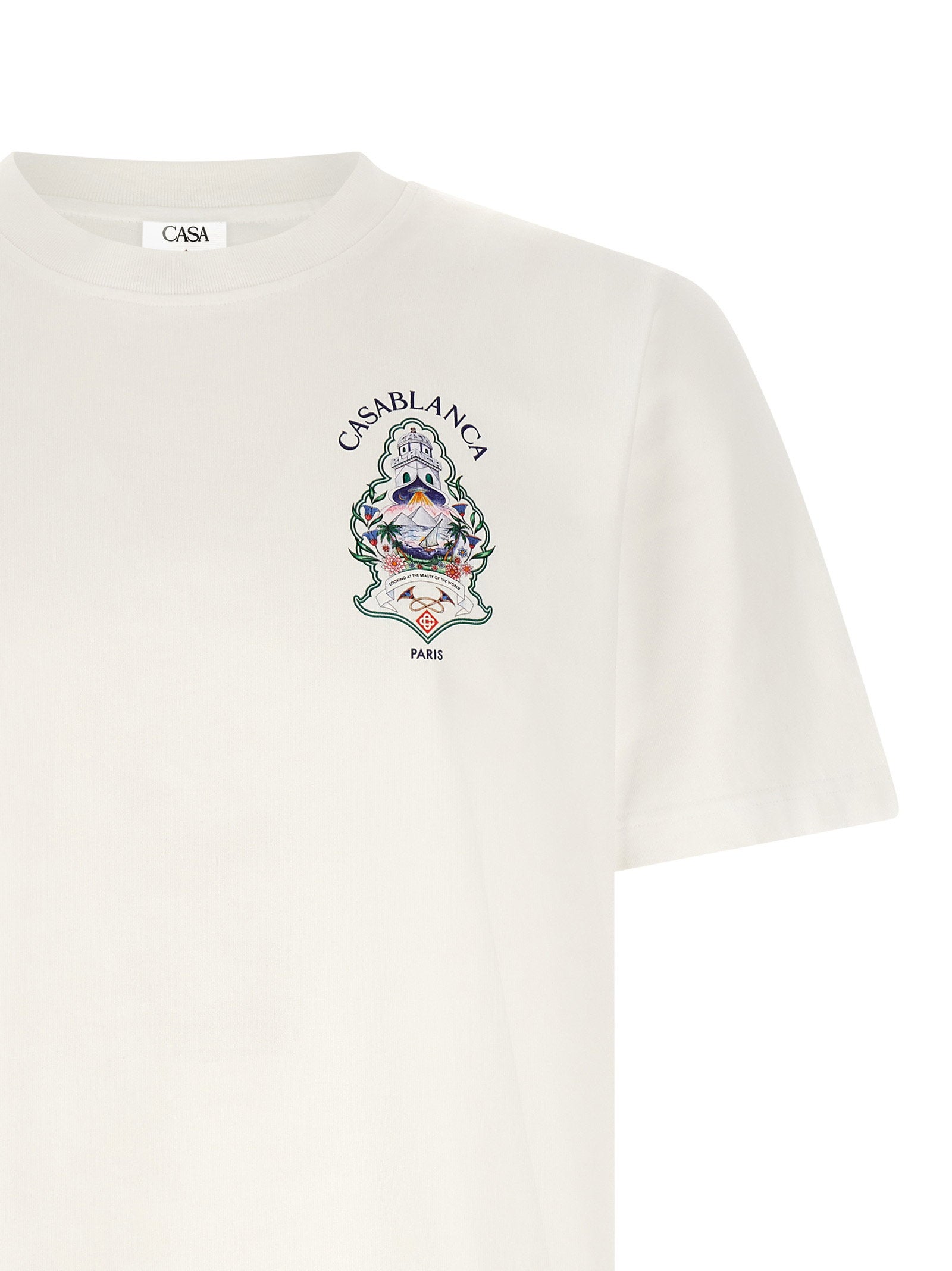 Casablanca Hotel Emblem Print T-shirt
