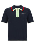 Casablanca Knit Polo Shirt With Zip
