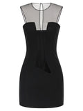 Nensi Dojaka Tulle Insert Dress