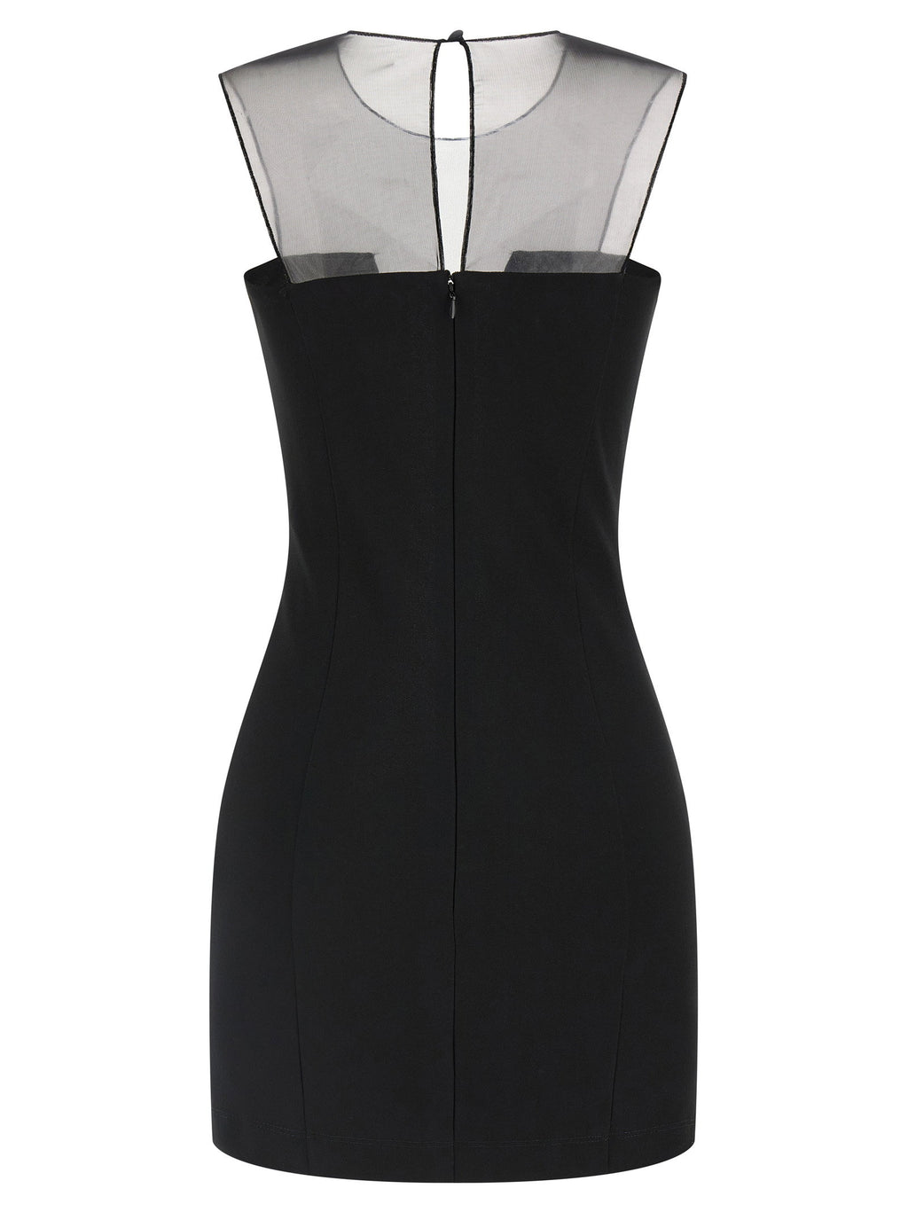 Nensi Dojaka Tulle Insert Dress