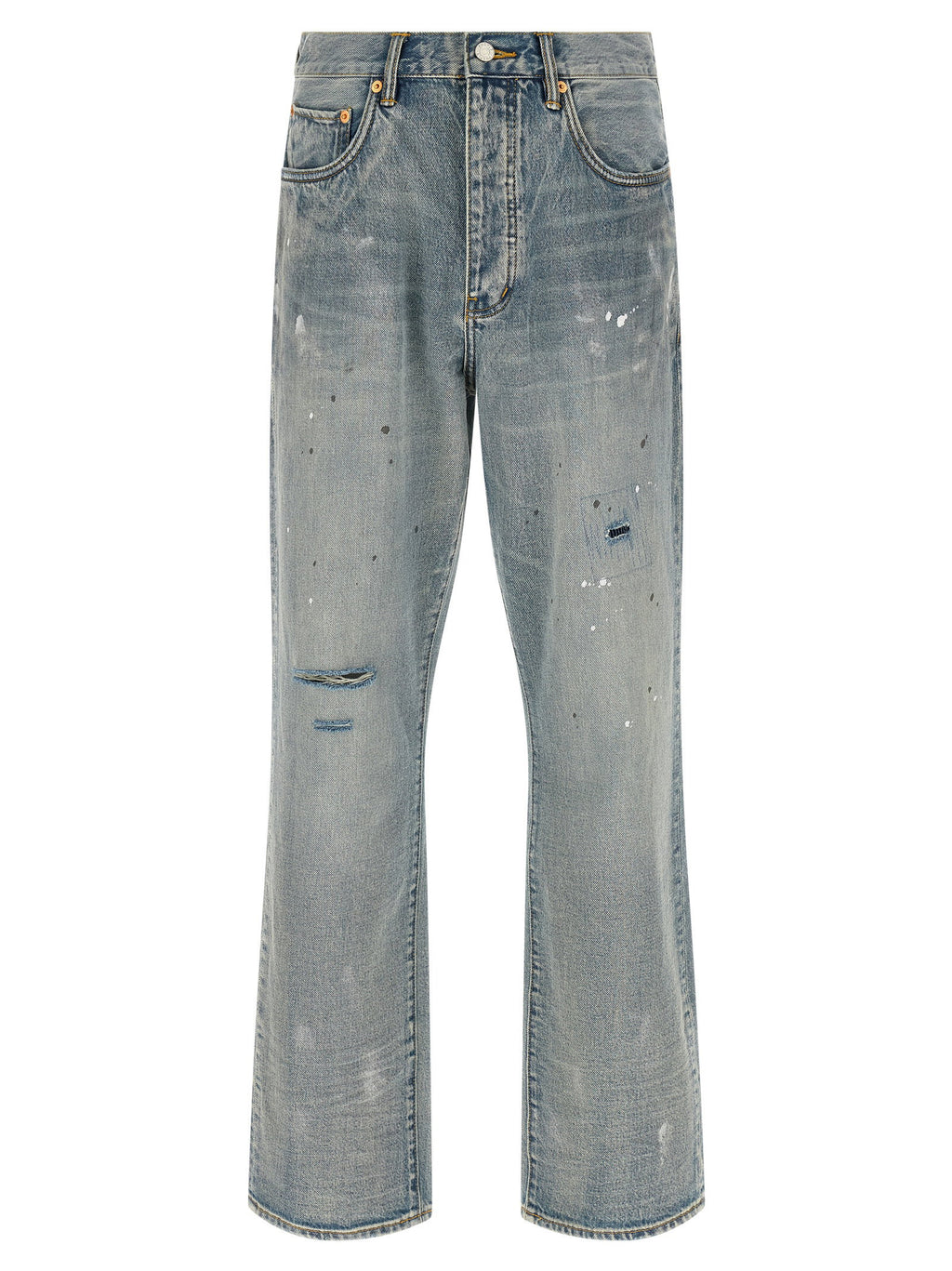 Purple P011 Vintage Slash Paint Jeans