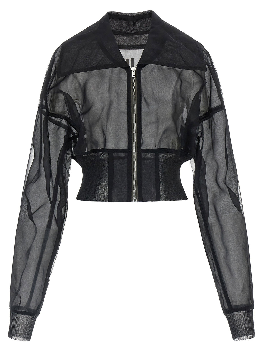 Rick Owens Dracucollar Cropped Bomber Jacket