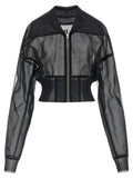 Rick Owens Dracucollar Cropped Bomber Jacket