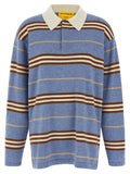 Guest In Residence Striped Rugby Polo Shirt