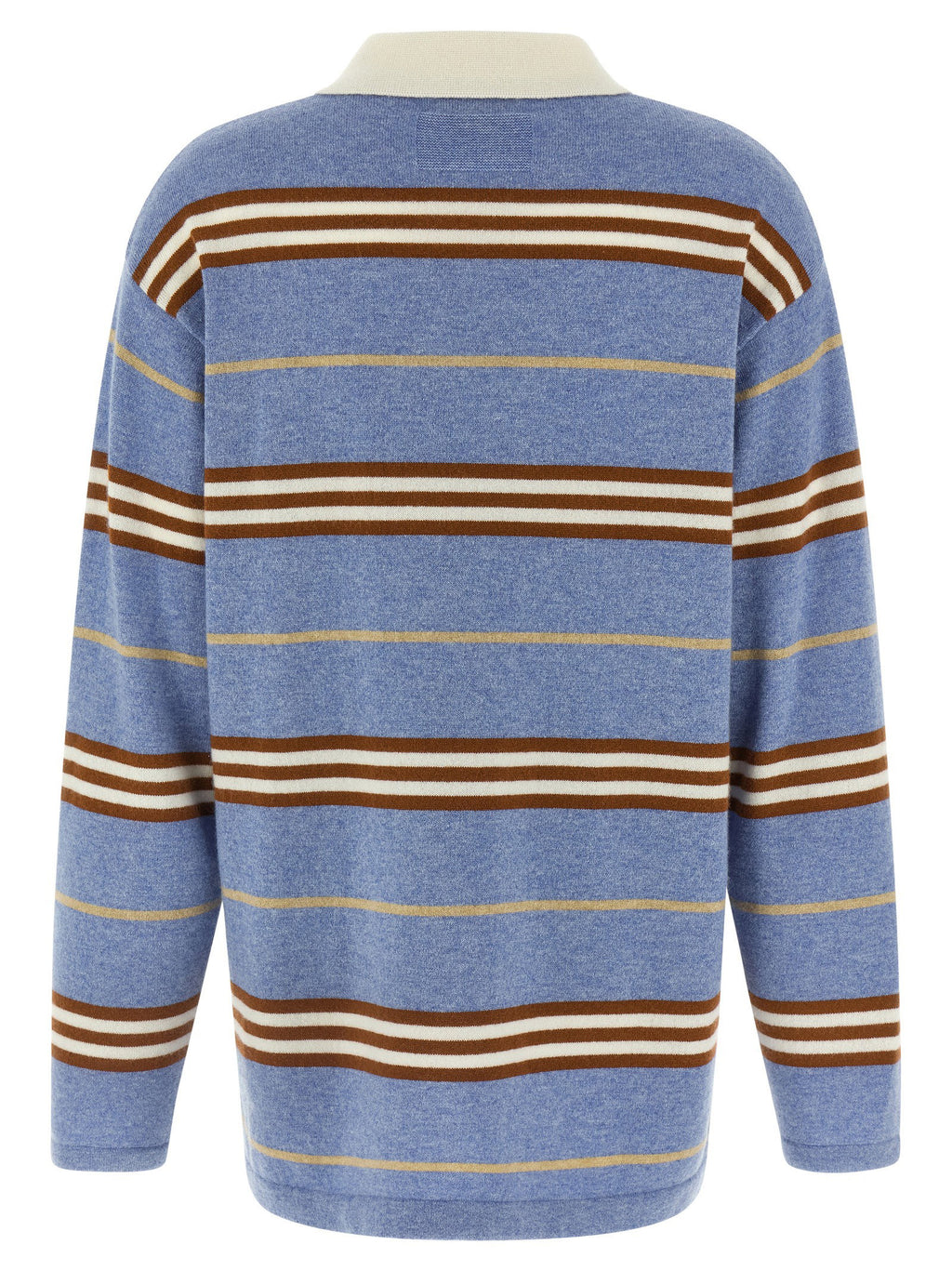 Guest In Residence Striped Rugby Polo Shirt