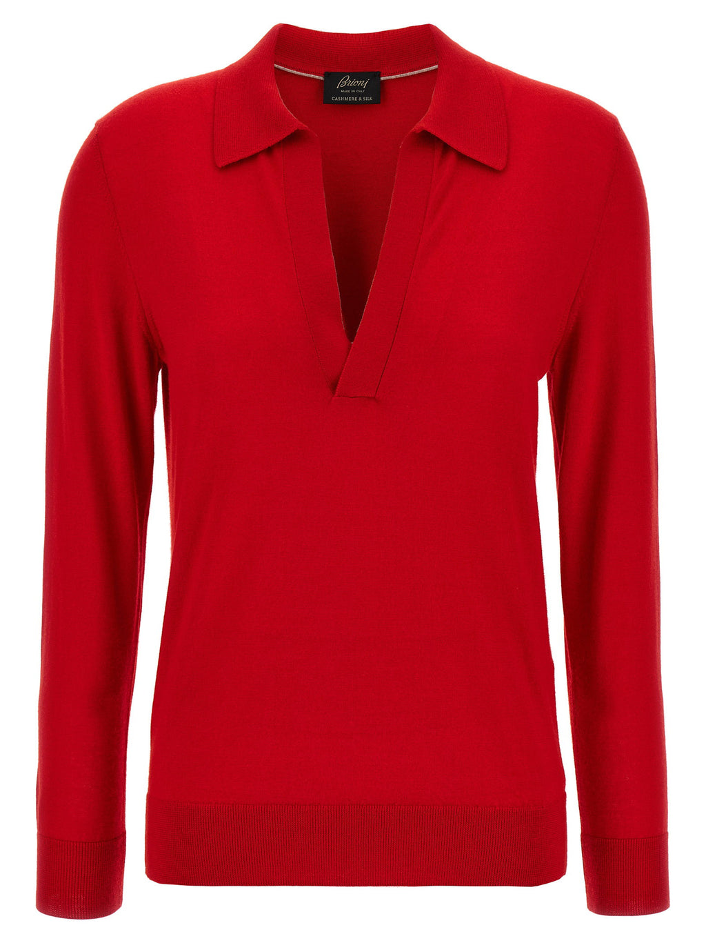 Brioni Cashmere And Silk Polo Shirt