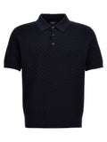 Brioni Woven Knit Polo Shirt