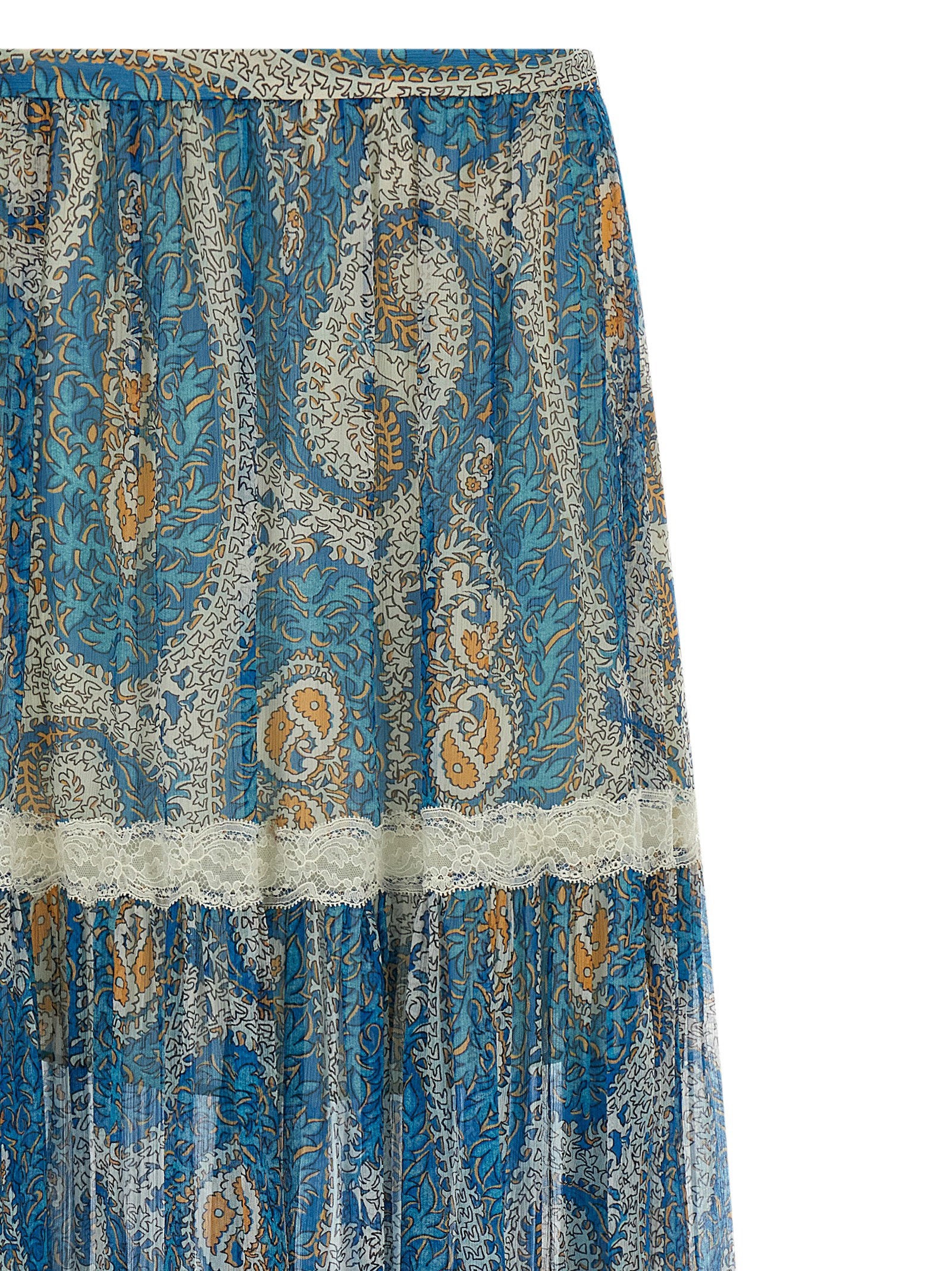 Etro Lace Insert Skirt