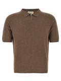 Ma'ry'ya Bouclé Cotton Polo Shirt