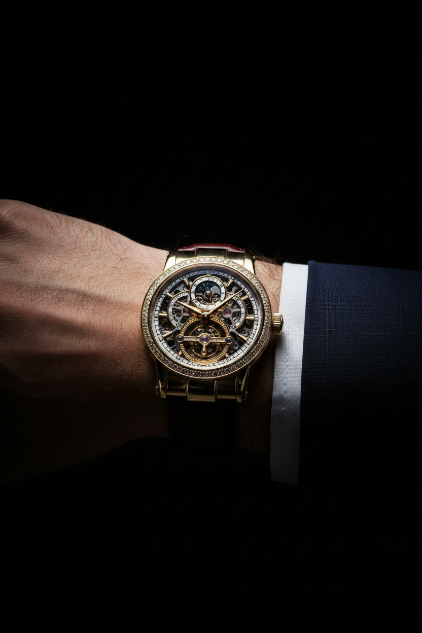 Imperial Gold Tourbillon Watch - wrist shot