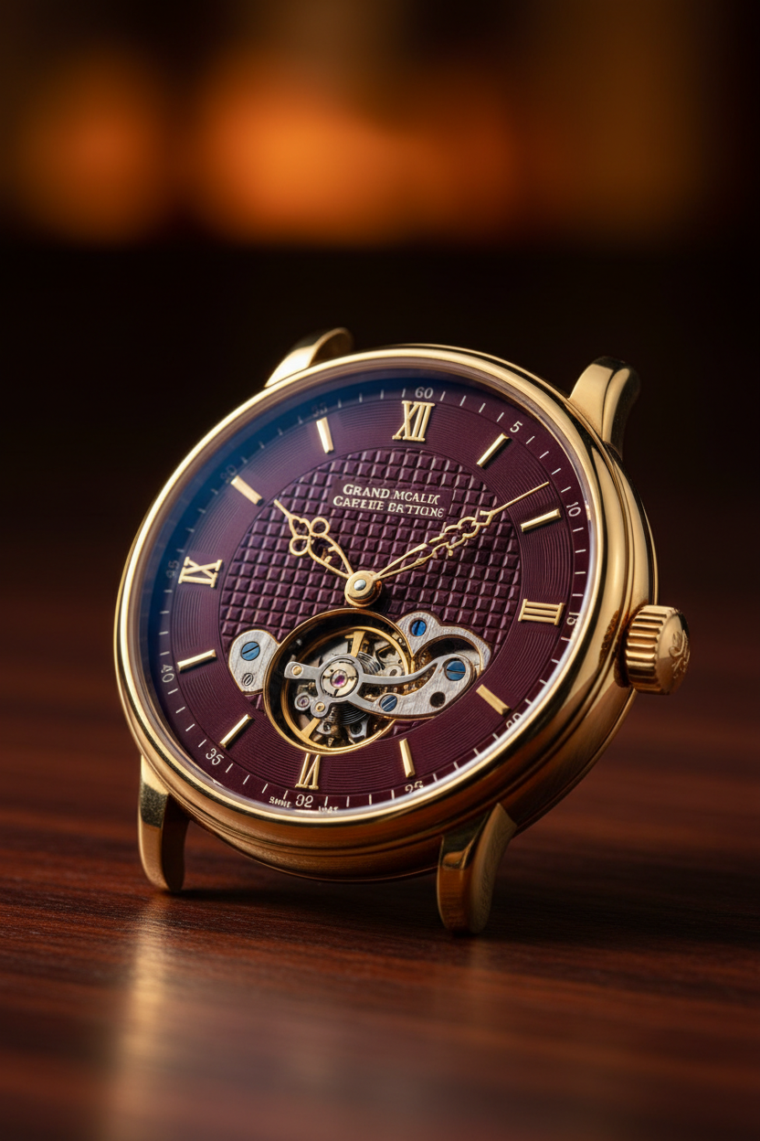 Guilloché Enamel Grand Sonnerie watch product shot